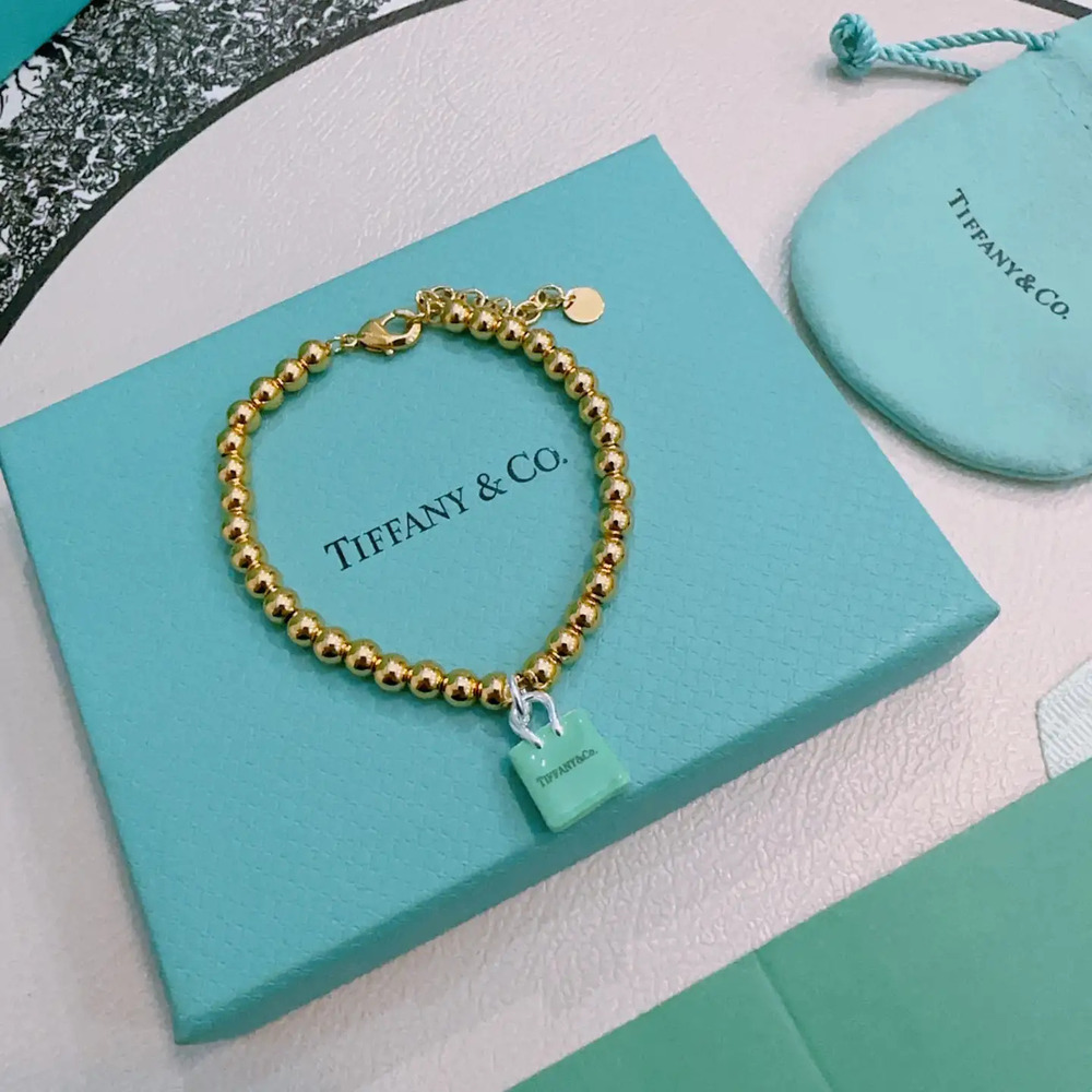 Tiffany & Co. Blue Lock Gold Bracelet